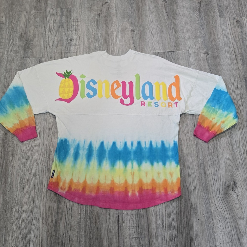 Disney Disneyland Resort Spirit Jersey Pineapple White Tie Dye Shirt Size M